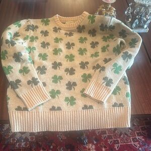 Kiel James Patrick’s lucky Irish sweater clover shamrock sweater unisex